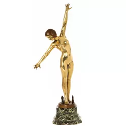 Buy “Sword Dancer”  French Art Deco Bronze Sculpture By Ferdinand Ouillon-Carrere • 2,964.78£