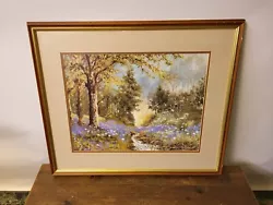 Buy Signed Anthony Waller Landscape / Woodland Framed Print 65cm X 55cm UK • 26.09£