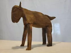 Buy Vintage American Folk Art Carved Wood BISON/BUFFALO Sculpture 9 X13 X4  Unsigned • 165.76£
