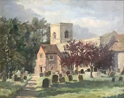Buy 'Church And Trees' By Unknown Artist (Oil On Board)    22 By 17.5ins      149 • 45£