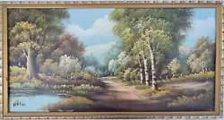 Buy Original Oil Painting Framed Woodland Landscape Signed • 125£