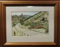 Buy Small Framed Country Scene Original Watercolour Painting Signed J Hyams 2002 • 19£