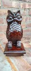 Buy Owl Wooden Finial For Staircase Newel Post Painted 1pc Owl Finial Bed Post Gift • 142.44£