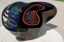 Buy Biomorphic Glass Sculpture Geode Type Interior Signed Studio Art 06-73 MCM • 1,194.98£