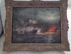 Buy 19th C. Oil Maritime Seascape By Archibald Webb Snr.Signed.Good. Needs Cleaning. • 199.99£