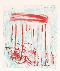 Buy PAT STEIR 'Red Drips (Waterfall)', 1991 SIGNED Aquatint Etching Print Ltd #36/75 • 1,894.46£