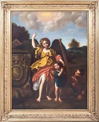 Buy Large 17th Century Guardian Angel Gabriel Jesus & Satan DOMENICHINO (181-1641) • 3,600£