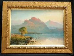 Buy 19thC. SUNSET NORTH WALES By LOUIS EUGENE LEROUX 1833-1905 Antique Oil Painting • 56£