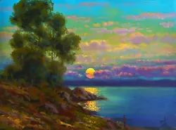 Buy MAX COLE Oil Painting Original Antique Like Signed Cloud Landscape 1111 • 471.55£