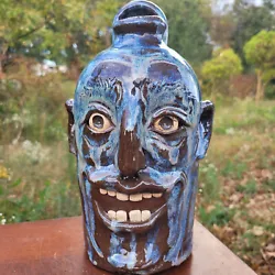 Buy Folk Art Pottery Face Jug By Savannah Craven | 10.5  X 6  • 115.70£
