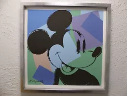 Buy Andy Warhol  Mickey Mouse  Lithograph 50 X 50 Cm, Limited & Quality  FRAMED  • 85.80£