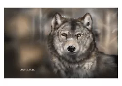 Buy Wolf Painting A4 Art Print 'Druid' FREE DELIVERY • 1.55£
