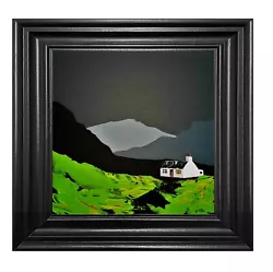 Buy Stunning Original Scottish Highlands Contemporary Painting Professionally Framed • 289£