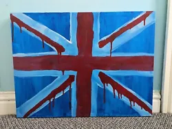 Buy  The Tears Of Britain  Union Jack Flag Painting With Certificate Of Authenticity • 15£