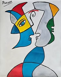 Buy Painting Signed Pablo Picasso 1881-1973 Spanish Cubist Oil On Canvas • 94.50£