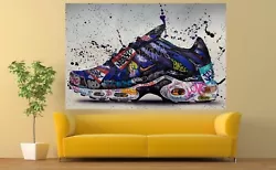 Buy NIKE TRAINERS ART  ABSTRACT ART POSTERS  Painting Canvas Wall Art Picture Print • 125£
