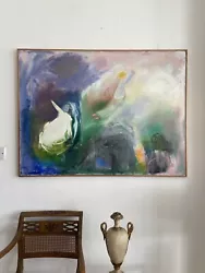 Buy A 20thC Surrealist Abstract Oil On Canvas, Style Of Marc Chagall C1980s 125cm • 380£