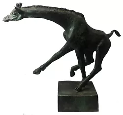 Buy Hugo Lisberg, Striding Giraffe, Dutch Modernist Bronze Sculpture, Ca. 1955 • 4,567.47£
