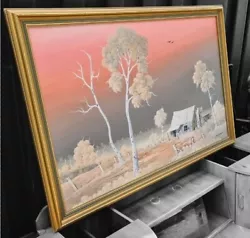 Buy Oil On Canvas Farmhouse Scene By Vince Stevenson (1945 -) Signed • 80£