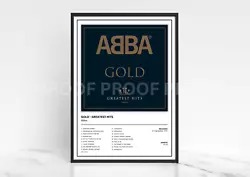 Buy Abba Gold Greatest Hits Album Single Cover Poster / Music Christmas Gift • 8£