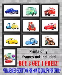 Buy Disney Pixar Cars Children's Bedroom Wall Art Poster Print Picture Gift A5 A4 A3 • 3£