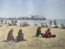 Buy Original Watercolour Painting Brighton Beach & Pier Artist Signed Ken Hayes • 59.99£