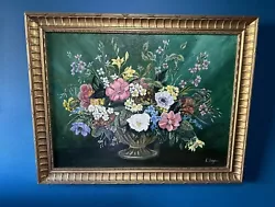 Buy Large Vintage Signed Floral Still Life Oil Painting • 250£