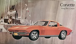 Buy Corvette Sting Ray Coupe Rare Vintage A1 Car Poster • 23.99£