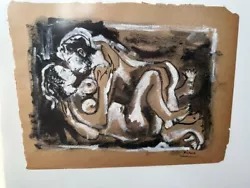 Buy Pablo Picasso Ink Gouache Drawing Hand Signed Framed • 708.75£