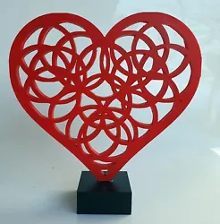 Buy HAYVON Signed HEART Heart SCULPTURE Pop STREET ART Paint French Vasarely • 224.09£