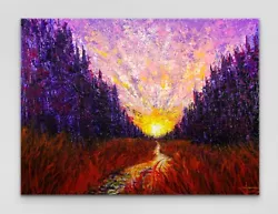 Buy Forest Stream Pine Trees 30x40 Original Painting On Stretched Canvas Not Monet • 1,889.99£