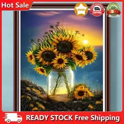 Buy Paint By Numbers Kit DIY Sunflower Oil Art Picture Craft Home Wall Decor • 7.07£