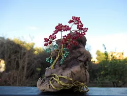 Buy Handcrafted Wire And Beads Bonsai Tree, Made With Sea Driftwood From Greece. • 25.63£