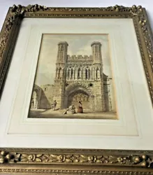 Buy A Quality Early19thC Watercolour Painting, Gothic Doorway/traders, 2 Of 2 French • 525£