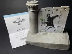 Buy Banksy Very Rare Flower Thrower &Tower Wall Sculpture Art From Walled Off Hotel • 795£