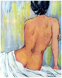 Buy Female Painting Beautiful Woman Nude Original Art 10x8 In Collectible Art • 101.11£