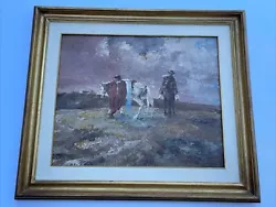 Buy Vintage Gaucho Painting Portrait Western Cowboy Landscape Julio Cesar Michielli • 1,360.79£