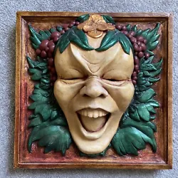 Buy Wall Art . Jester/Woodland Creature In Frame. Face Plaque Halloween • 40£