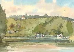 Buy Keith Johnson (1931-2018) - Contemporary Watercolour, River Scene • 38£