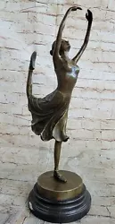 Buy Ballerina Bronze Sculpture Art Nouveau Deco Figurine Statue Figure Home Sculptur • 231.74£