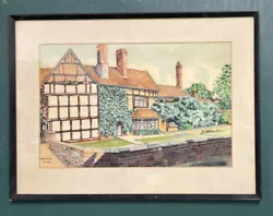 Buy Original Antique Edwardian Watercolour Painting Of Shakespeare’s Birthplace • 0.99£