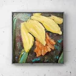 Buy Impressionist Daffodil Flower Original Miniature Oil Painting 4 Inch • 21.21£