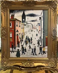 Buy OLD MASTER Signed L S Lowry  Church Spire   Oil Painting 20th Century GOLD FRAME • 2,400£