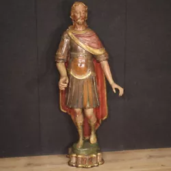 Buy Great Antique Sculpture Statue Painted Polychrome Wood 18th Century 700 • 6,500£