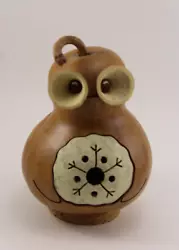 Buy Gourd Folk Art Hand Carved Oscar The Owl Tea Light Holder • 24.81£