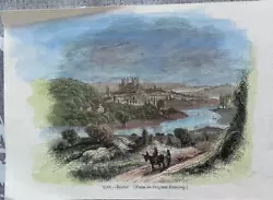 Buy Antique Print Exeter (from An Original Painting) C1860 Hand Coloured • 6£