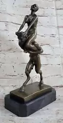 Buy Bronze Austrian Erotic Demon Satyr Devil Sculpture Vintage Figurine Mythical Art • 102.95£
