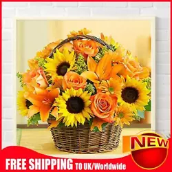 Buy Paint By Numbers Kit DIY Sunflower Oil Art Picture Craft Home Wall Decor(H1187) • 7.31£