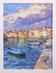 Buy Howard Behrens Clouds Over The Harbor Signed Original Oil Painting On Canvas • 7,048.08£
