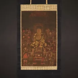 Buy Hp673 BIG Hanging Scroll  Buddha With The Sixteen Good Deities  13C-14C • 27,627.58£